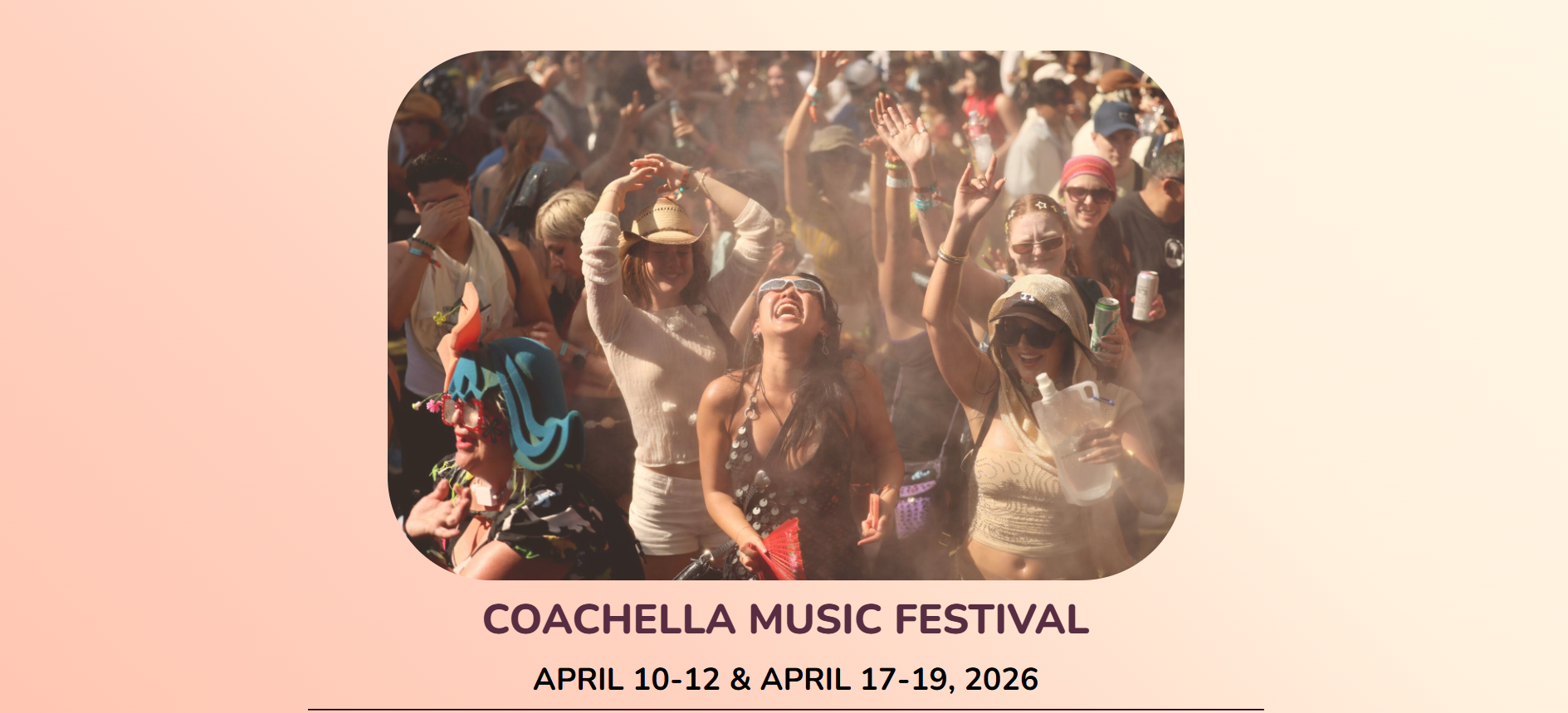 Screenshot of the event flyer page.
